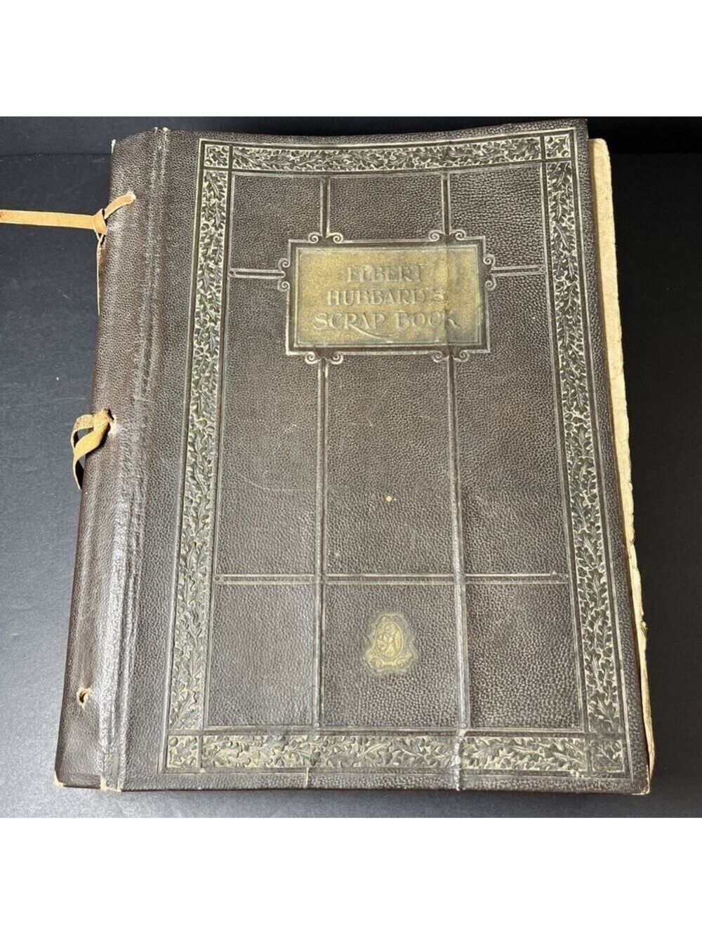 Vintage Elbert Hubbard’s Scrap Book 1923 Roycrofters Leather Bound * READ USA